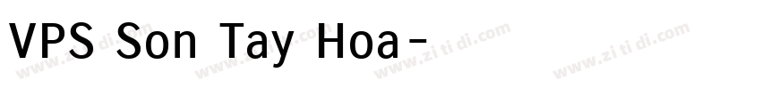 VPS Son Tay Hoa字体转换